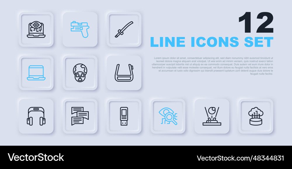 Set line hologram network cloud connection planet Set line hologram network cloud connection planet vector image