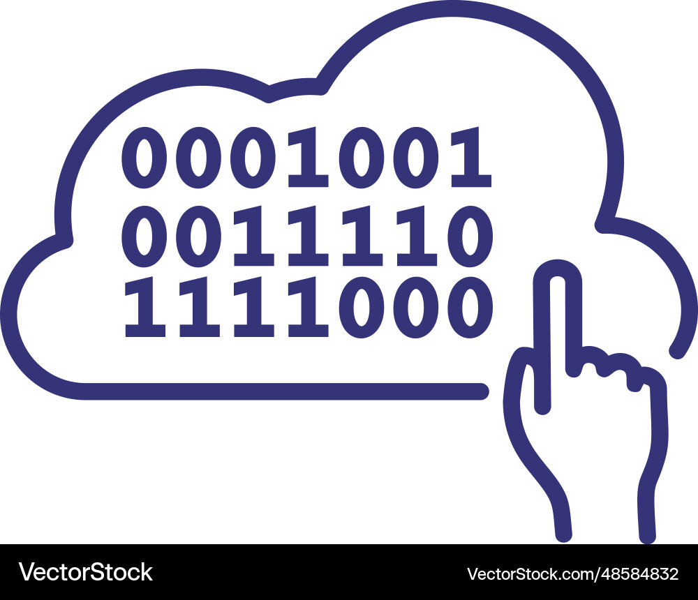 Coding line icon Coding line icon vector image