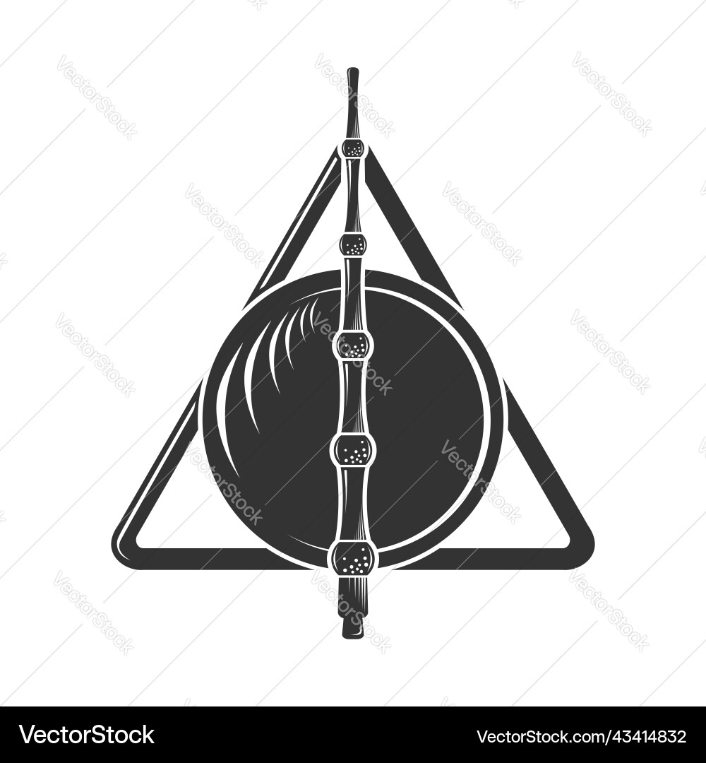 Gestorben ein Symbol aus dem Harry Potter Vektorbild