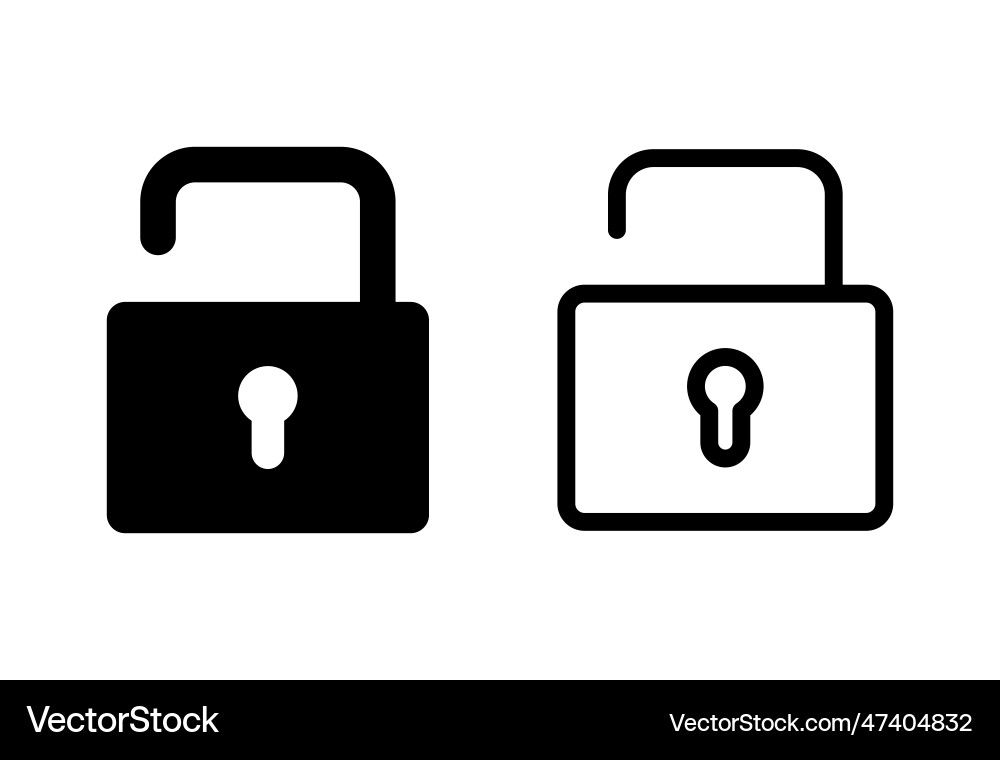 Lock icon set padlock encryption Lock icon set padlock encryption Vector Image