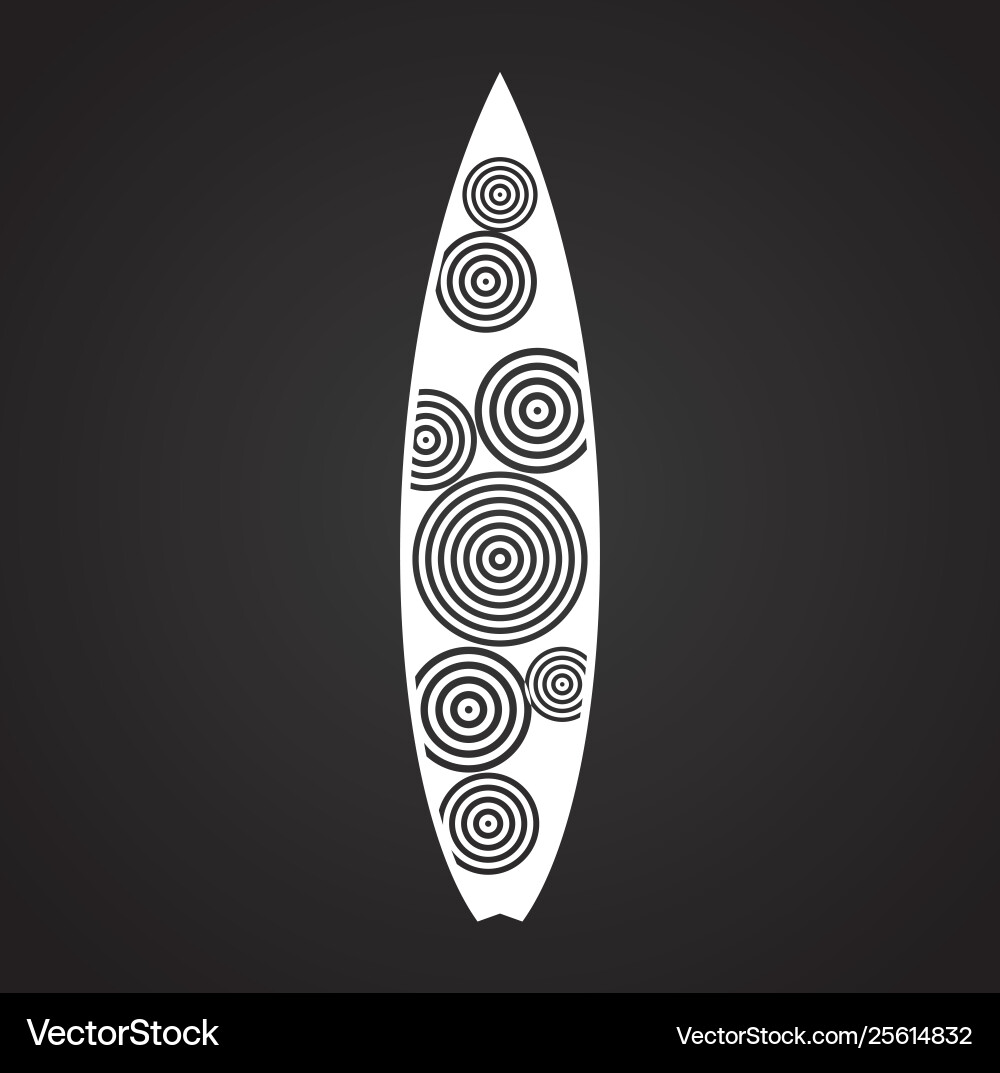 Surfboard icons on background for graphic and web Surfboard icons on background for graphic and web vector image