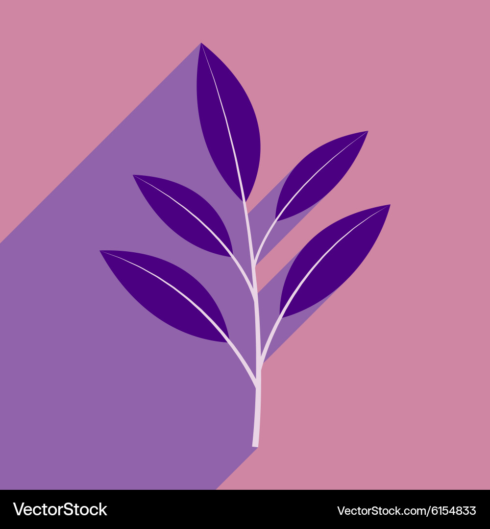 Flat with shadow icon and mobile application vector image
