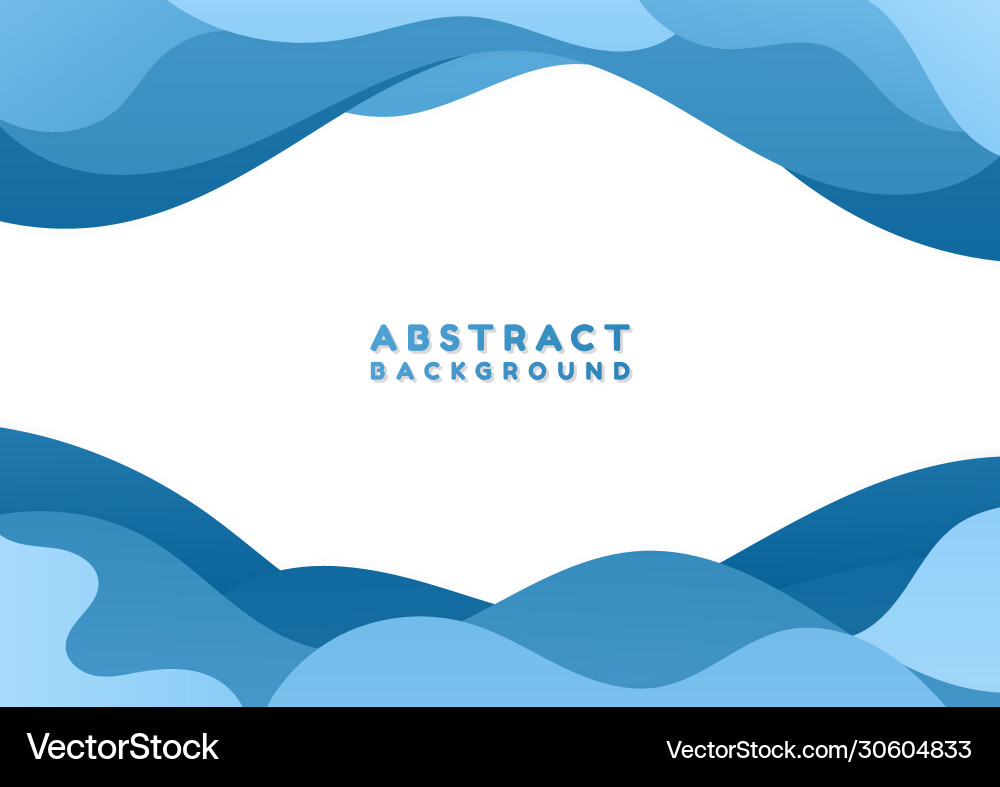 Fluid water wave layer flow concept abstract vector image