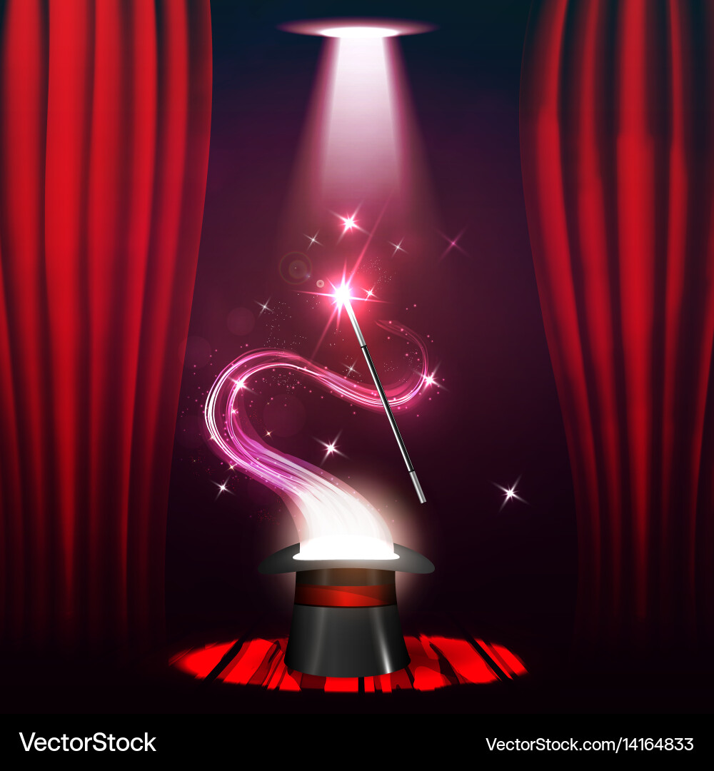 Magic Show Poster (14164833) – Royalty-Free Vector | VectorStock, image size:1000x1080
