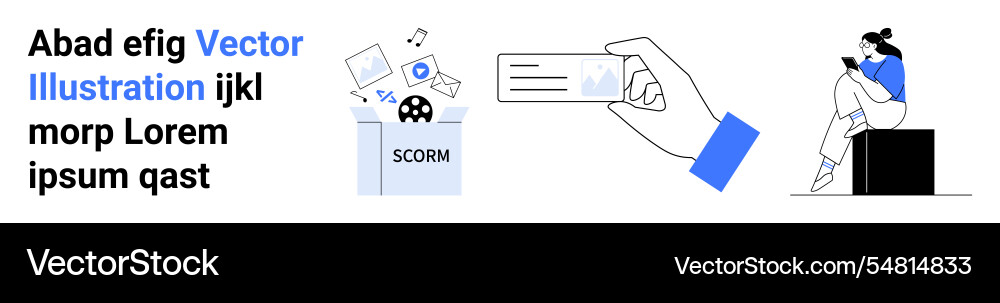 Modern learning and networking scorm compliance Modern learning and networking scorm compliance Vector Image