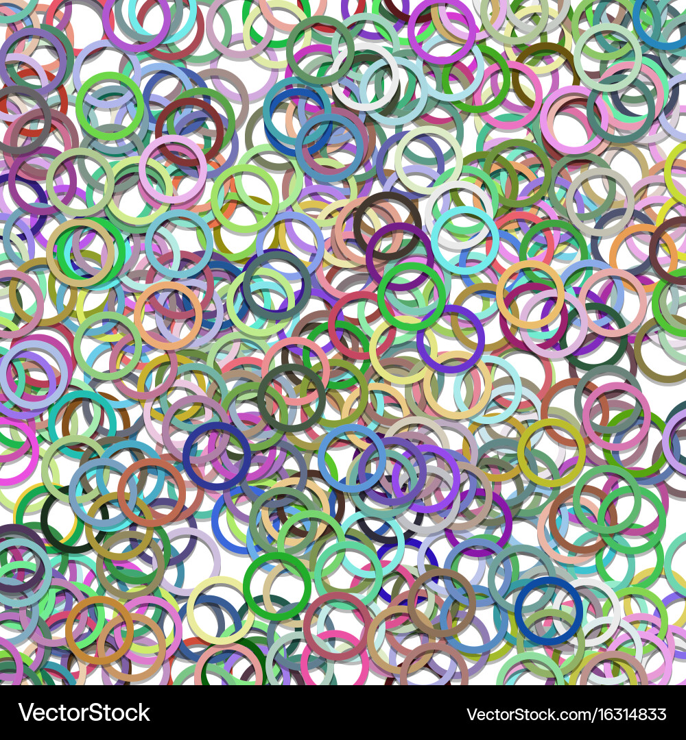 Multicolored abstract chaotic circle background vector image