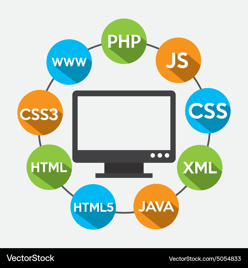 Programmiersoftware Vektorbild