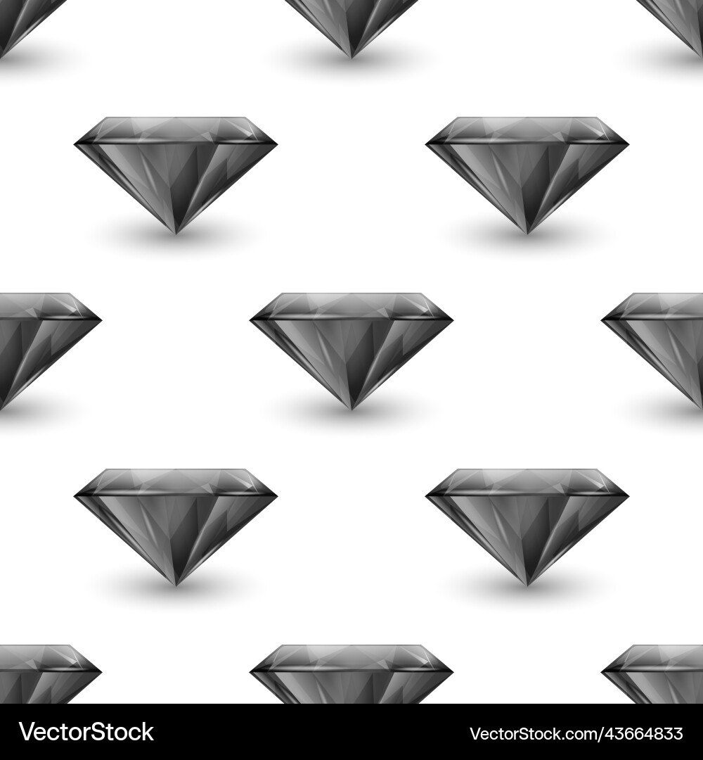 Seamless pattern with 3d realistic gemstone Seamless pattern with 3d realistic gemstone vector image