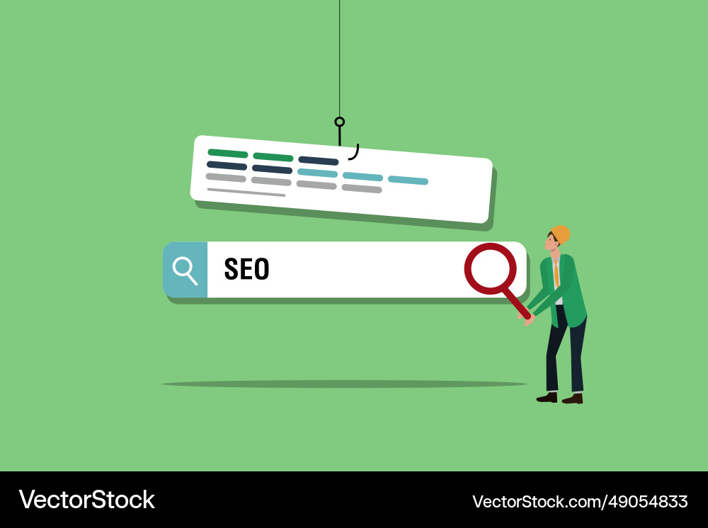 Seo search engine optimization Vector Image