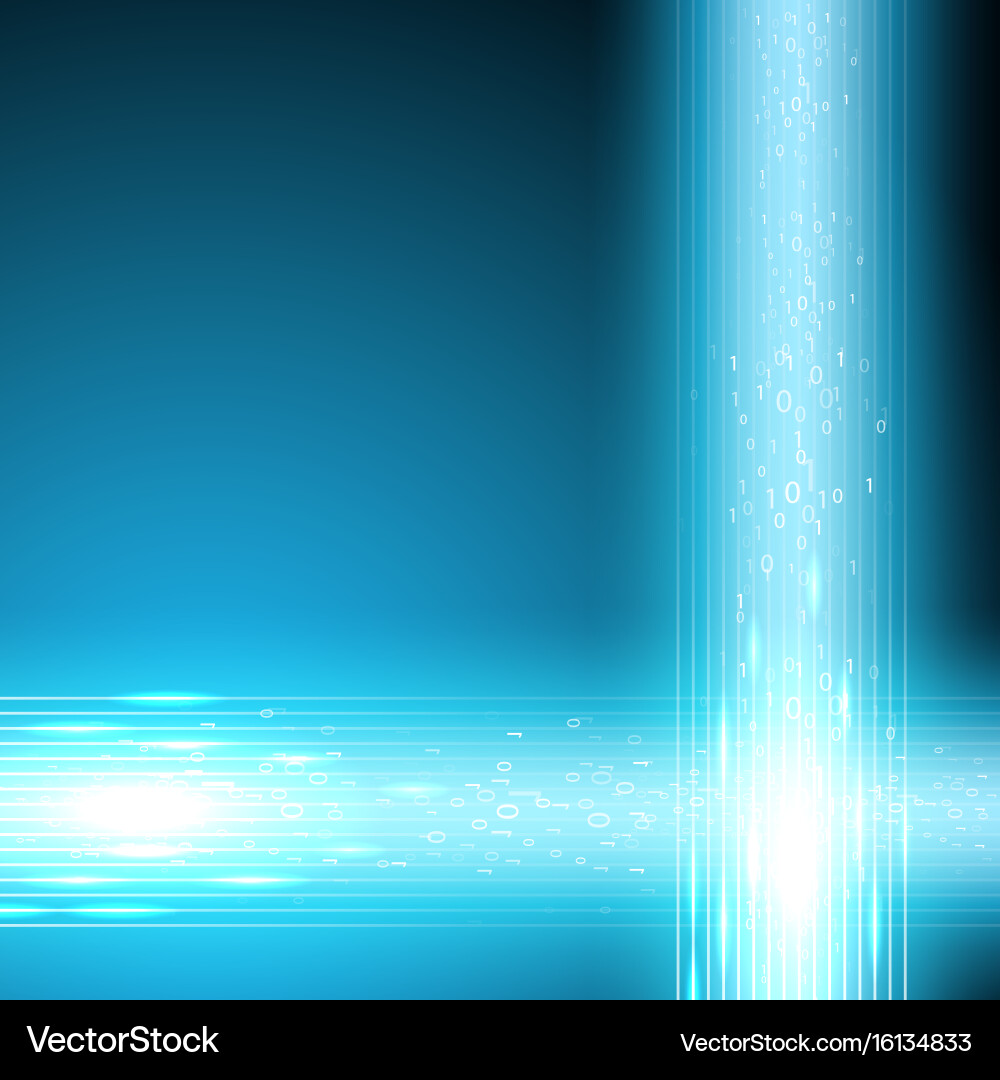 Stream of binary code vector image