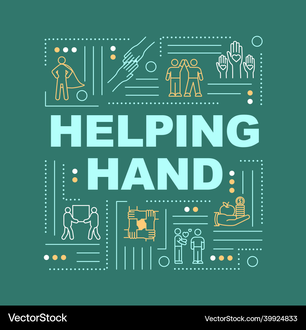 Support & Helping Concepts vector image