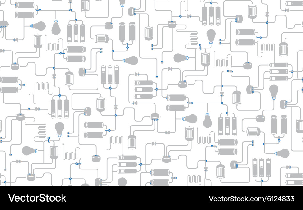Technical Circuit Pattern vector image