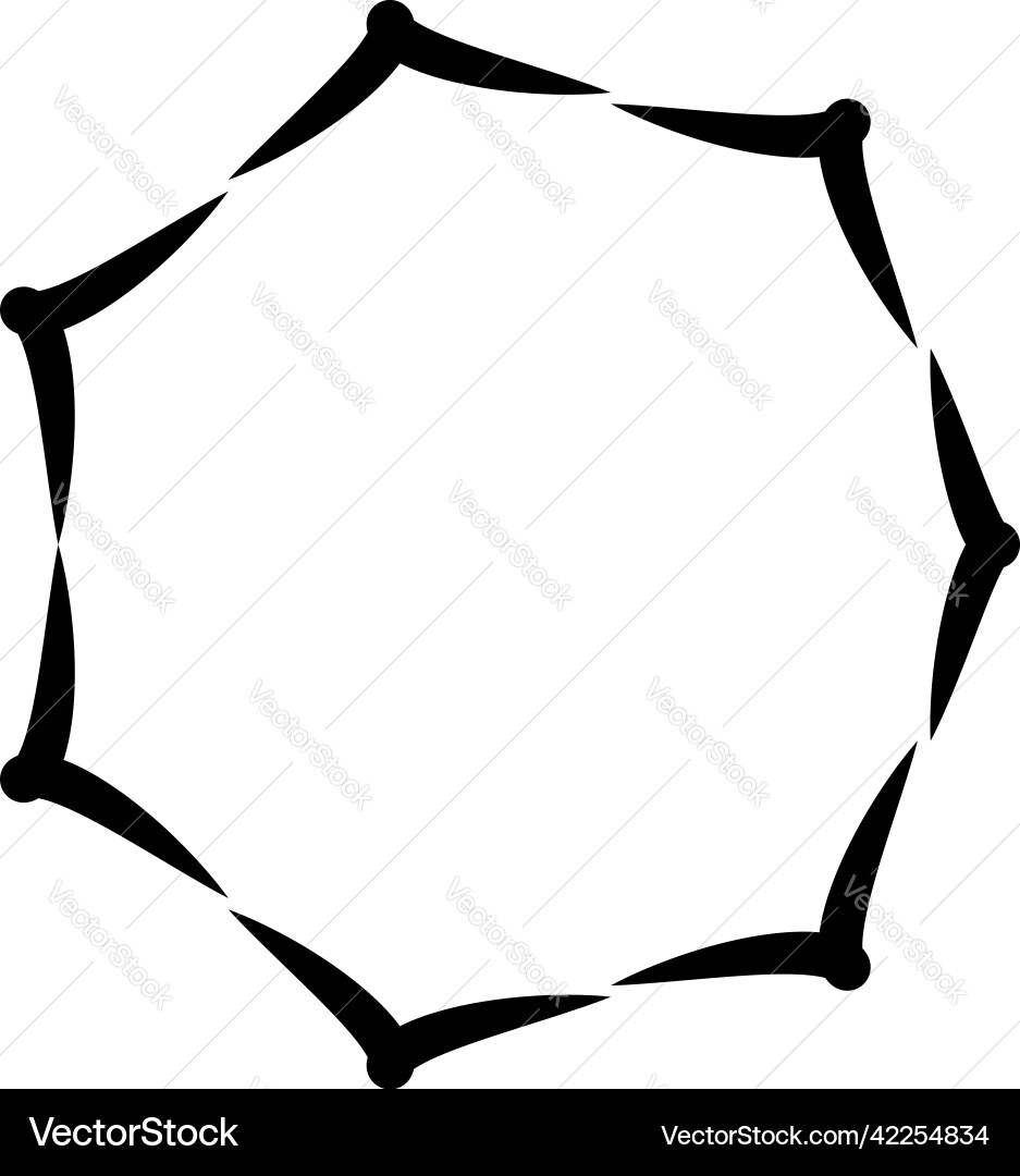 Abstract radial geometric design element non Abstract radial geometric design element non Vector Image