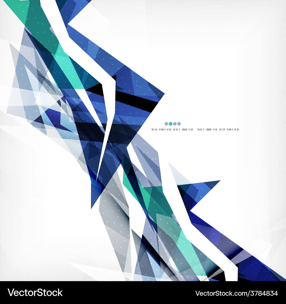 Angular geometric color shapes vector image