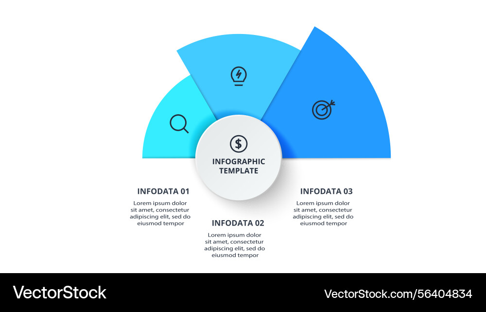 Business data visualization process chart vector image