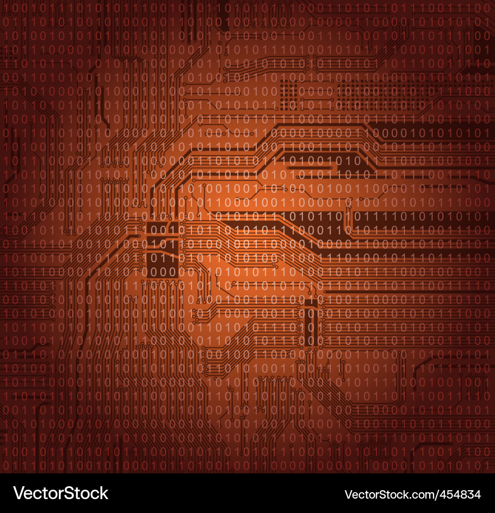 Digital Circuit Background vector image