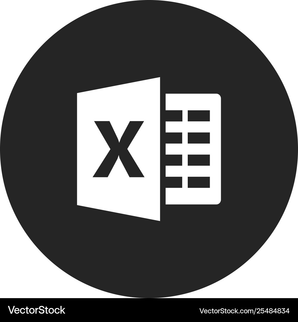 Excel Achievement Icon vector image