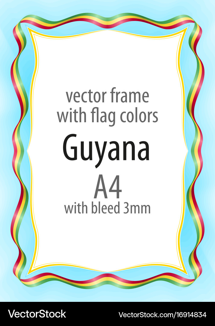 Frame and border of ribbon with the colors vector image