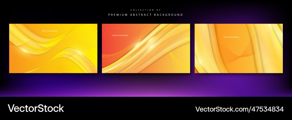 Orange yellow gradient dynamic abstract lines Orange yellow gradient dynamic abstract lines vector image