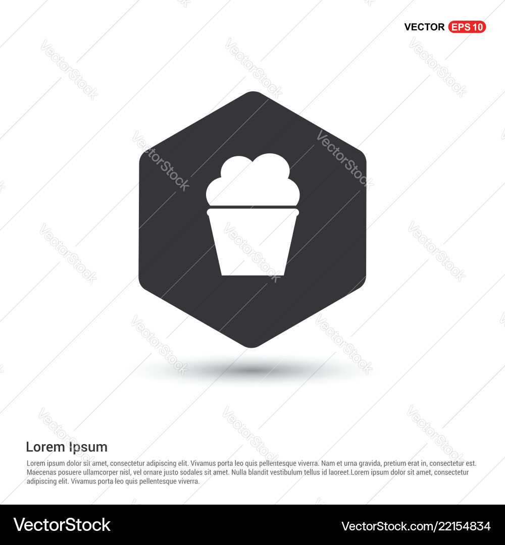 Popcorn exploding inside the packaging icon Vector Image