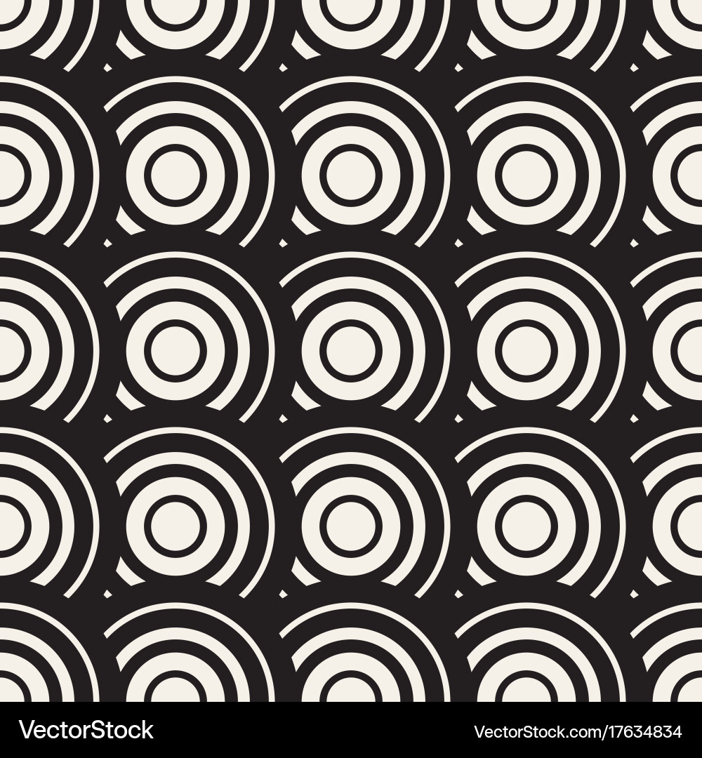 Rounded Line Circular Pattern vector image