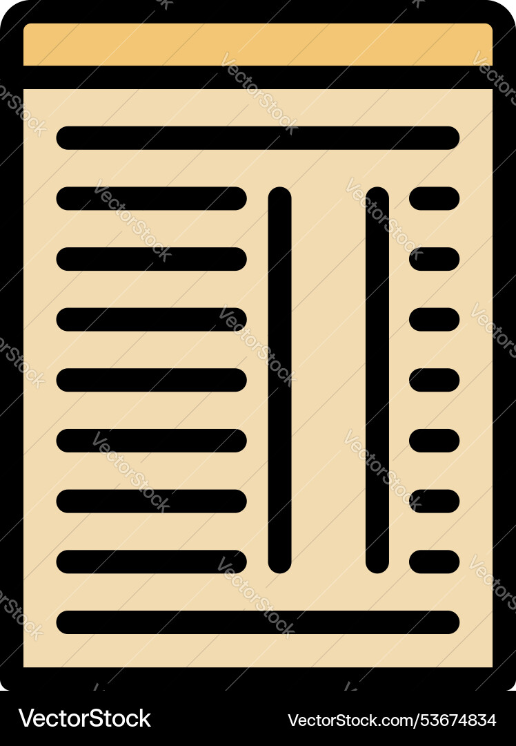 Simple icon of a document representing report Simple icon of a document representing report vector image