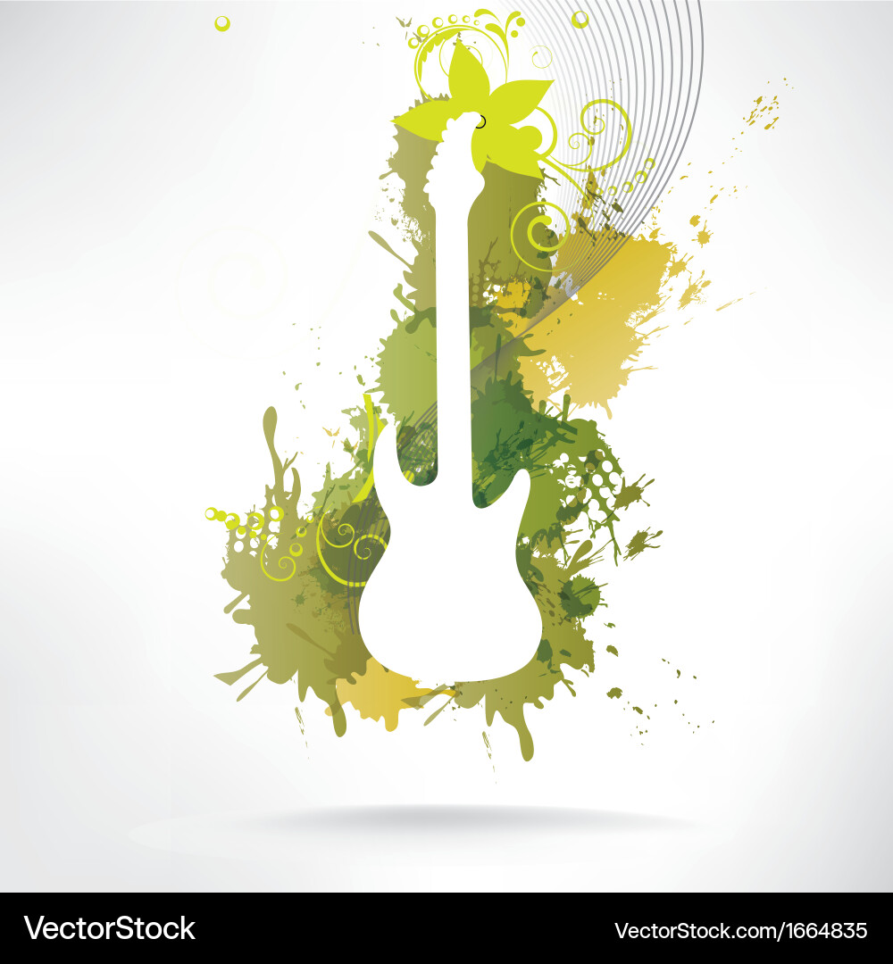 Abstract background notes and splatter vector image