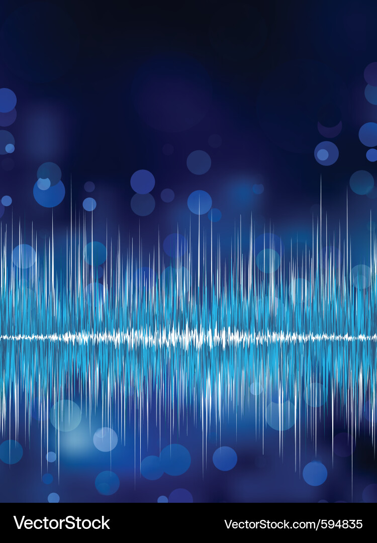 Abstract Bokeh Waveform Background vector image
