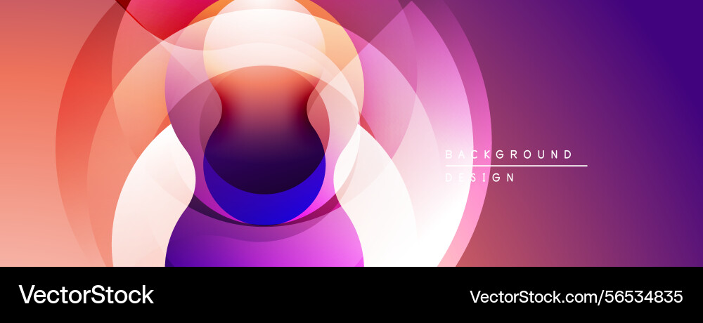 Abstract colorful layers create dynamic visual Vector Image