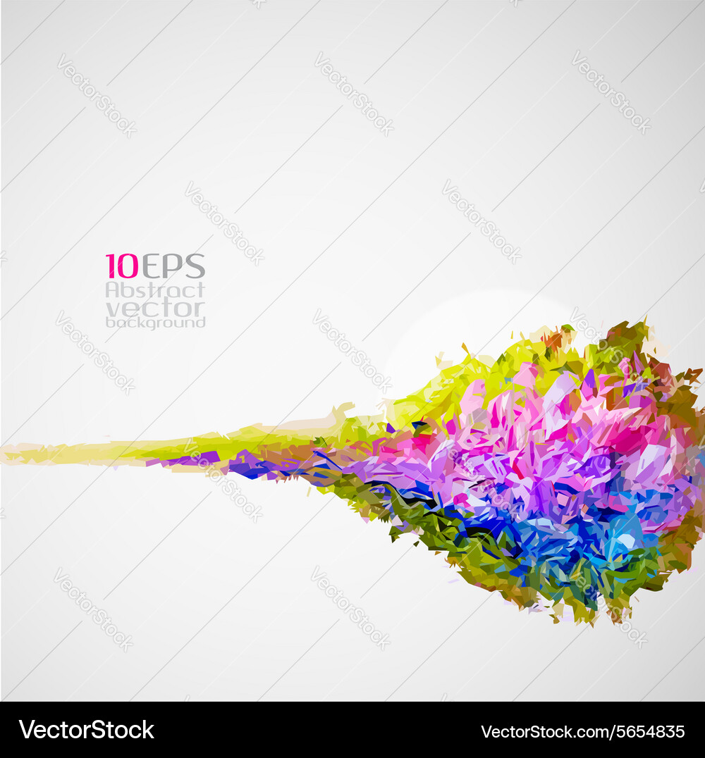 Abstract Polygonal Color Background Vector Image