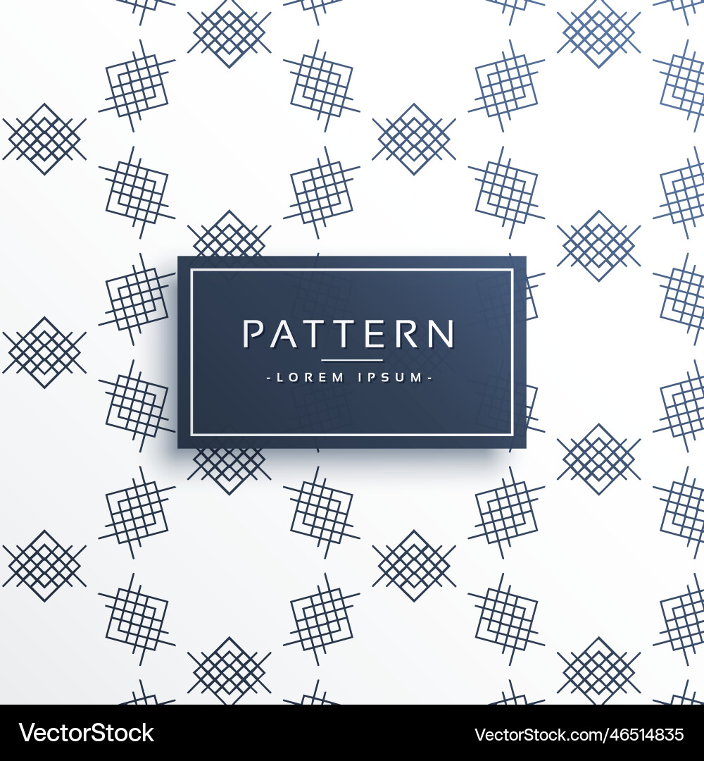 Geometric lines abstract pattern background vector image