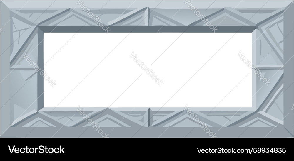 Geometric patterned rectangular frame design Vector Image