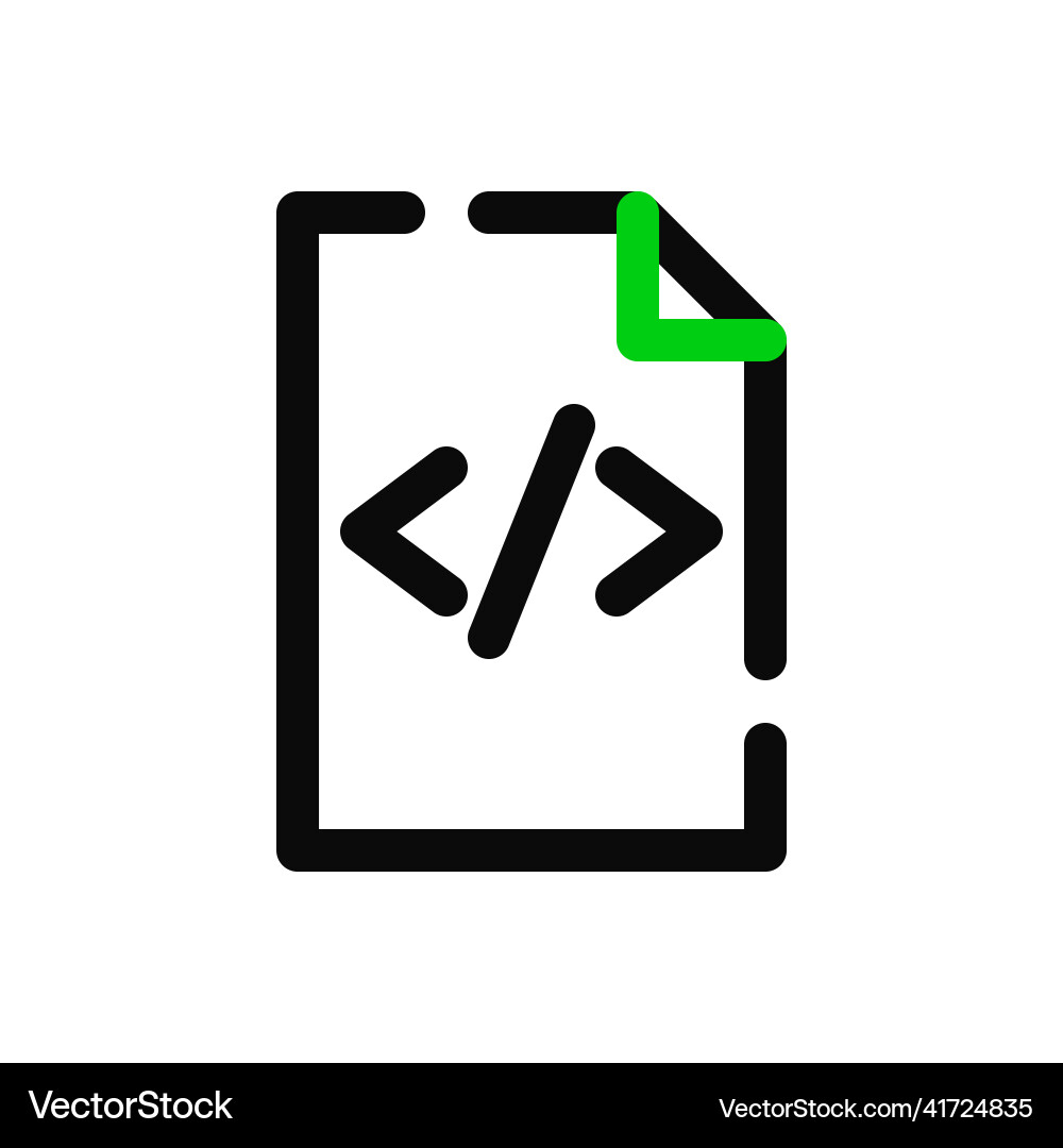 Html web coding icon pixel perfect editable Html web coding icon pixel perfect editable vector image