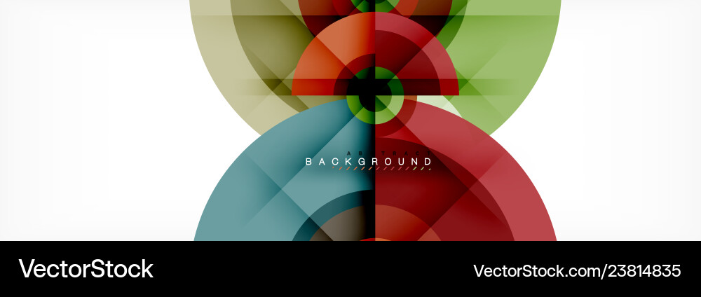 Minimal geometric circles and triangles abstract Vector Image
