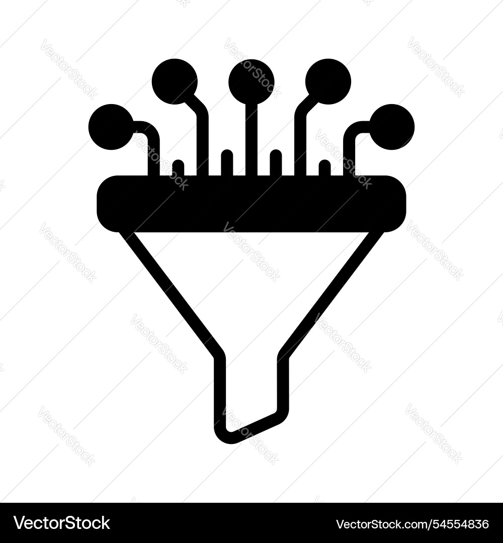 Ai data processing vector image