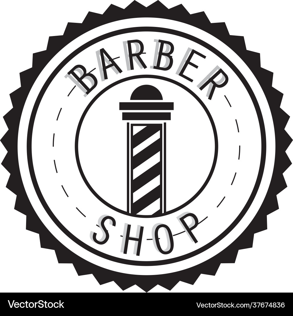 Barber shop pole Royalty Free Vector Image - VectorStock