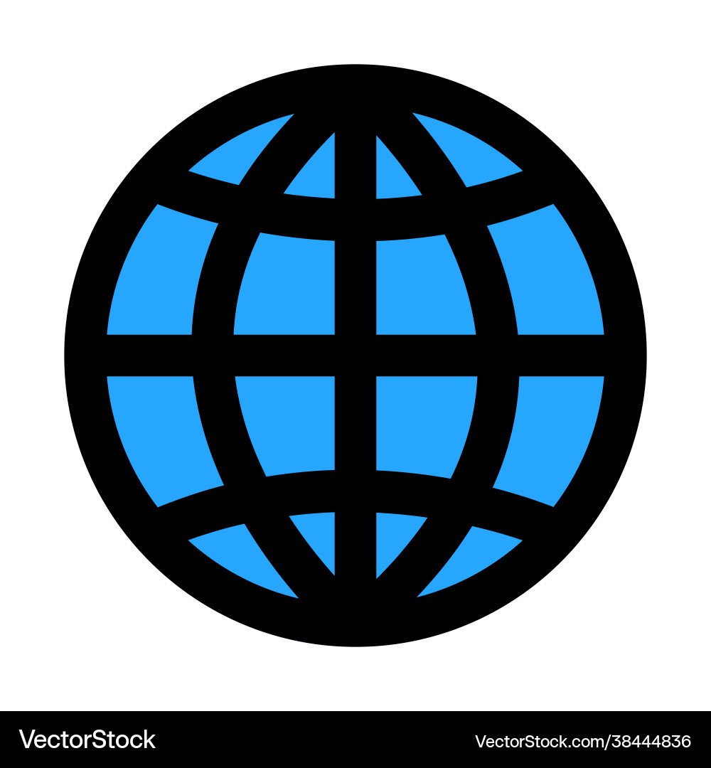Browser icon in filled line style for any projects Browser icon in filled line style for any projects vector image