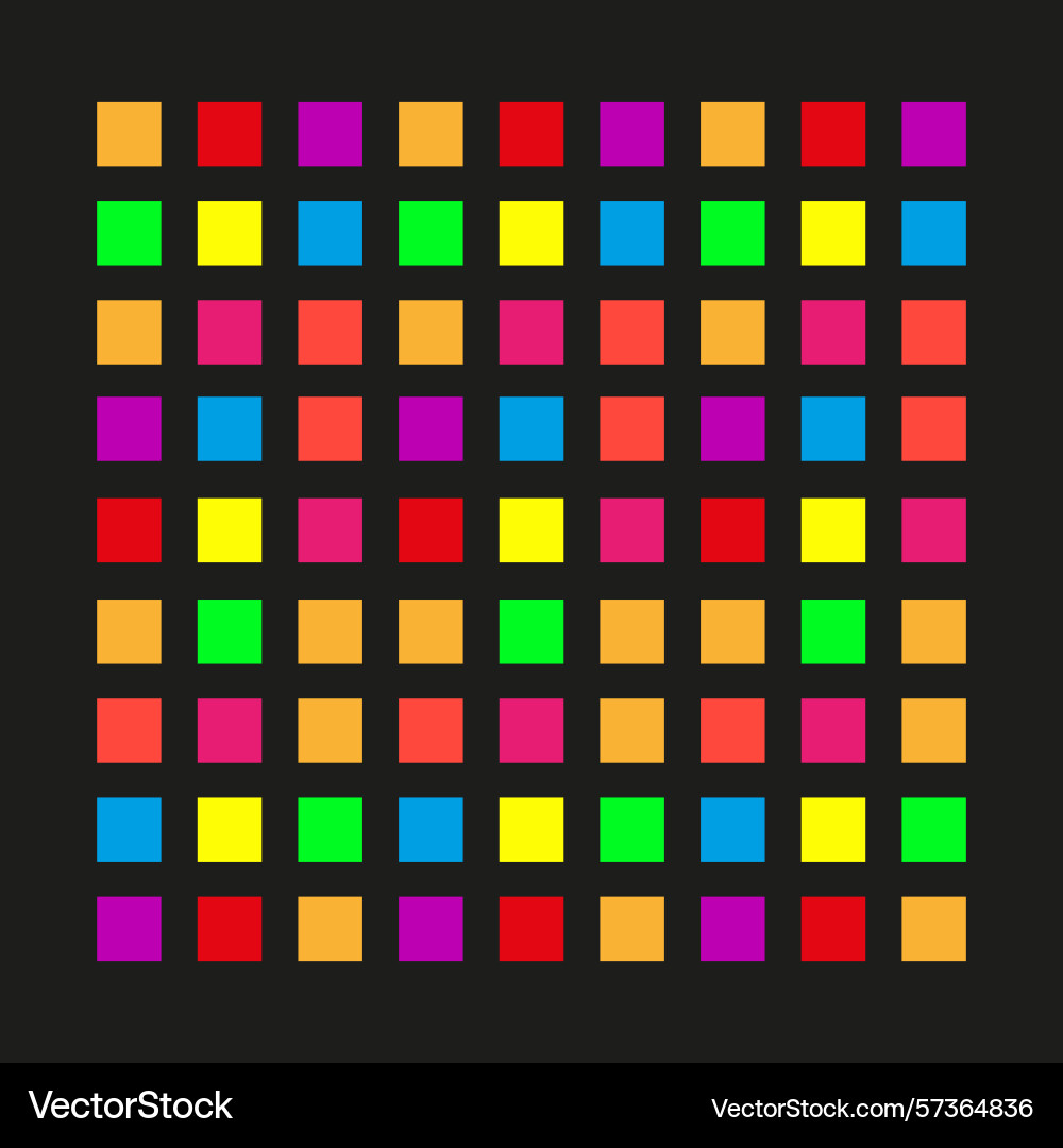 Colorful square grid abstract pattern background Colorful square grid abstract pattern background Vector Image