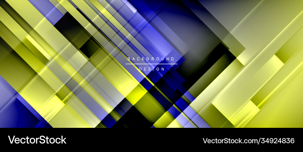 Dynamic lines on fluid color gradient trendy Vector Image