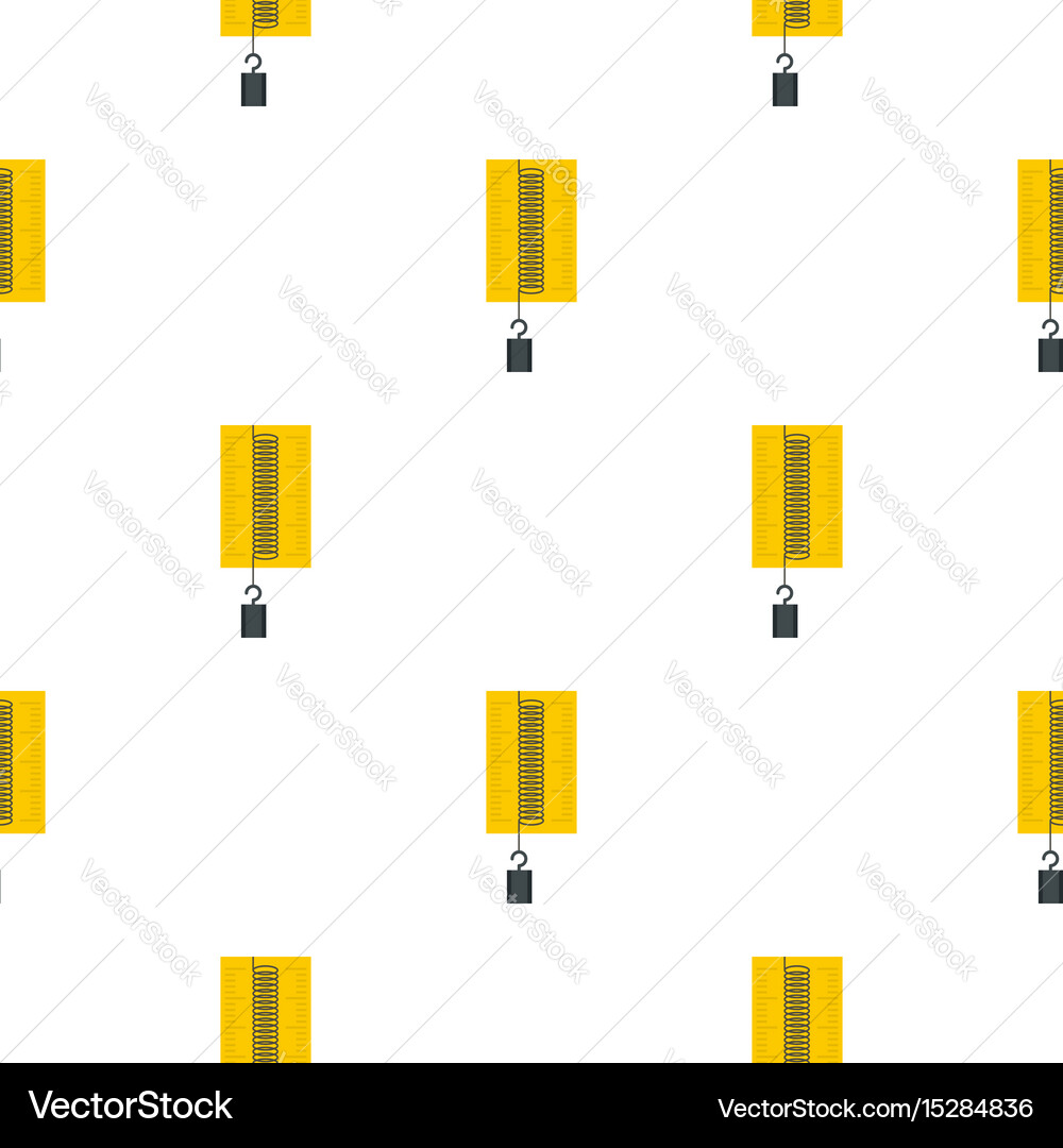 Dynamometer with weights pattern seamless vector image
