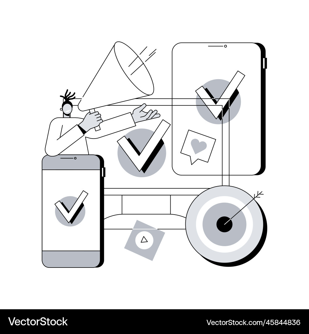 Multi-device targeting abstract concept Vector Image