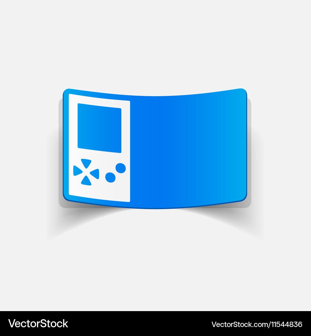 Realistic design element video game vector image