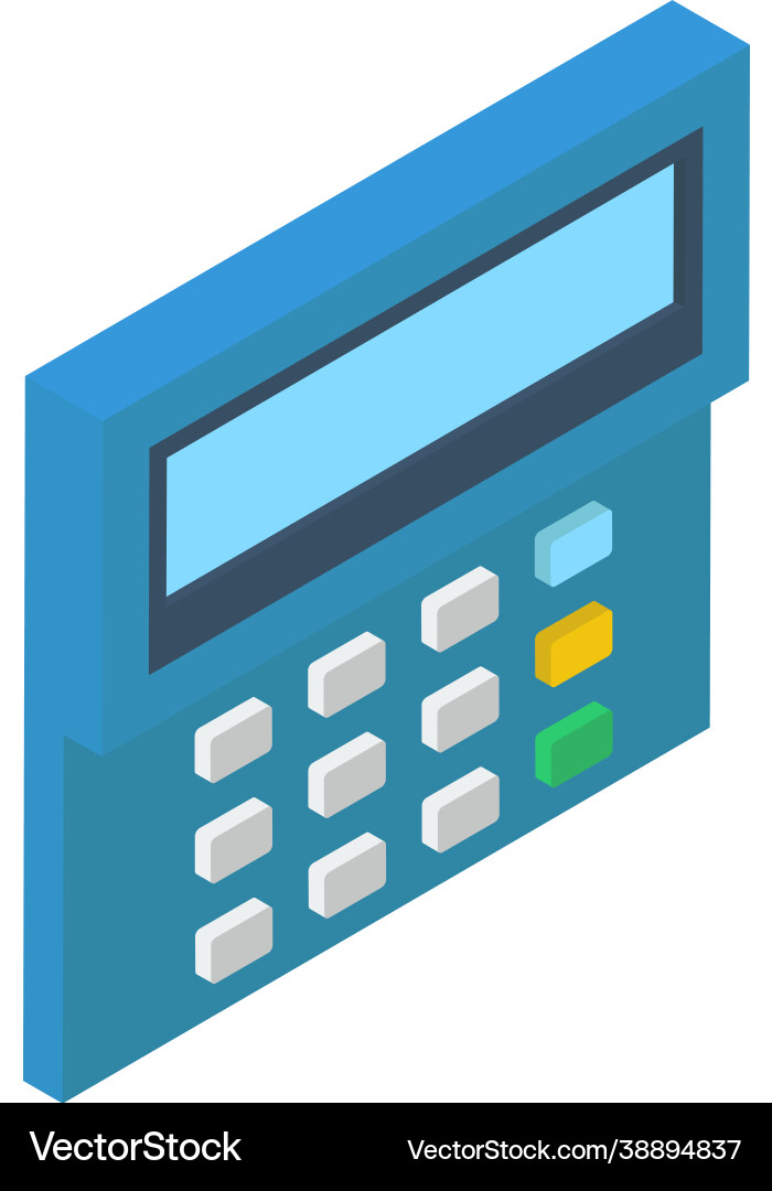 Calculating device Vector Image