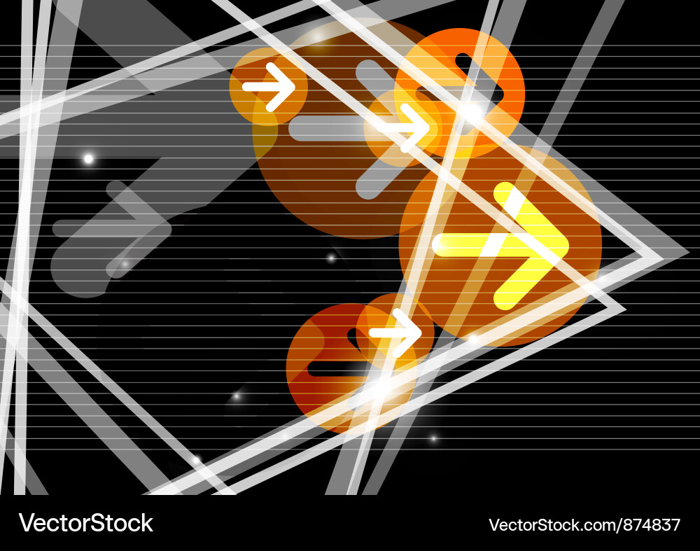 Dynamic Arrow Abstract Background vector image