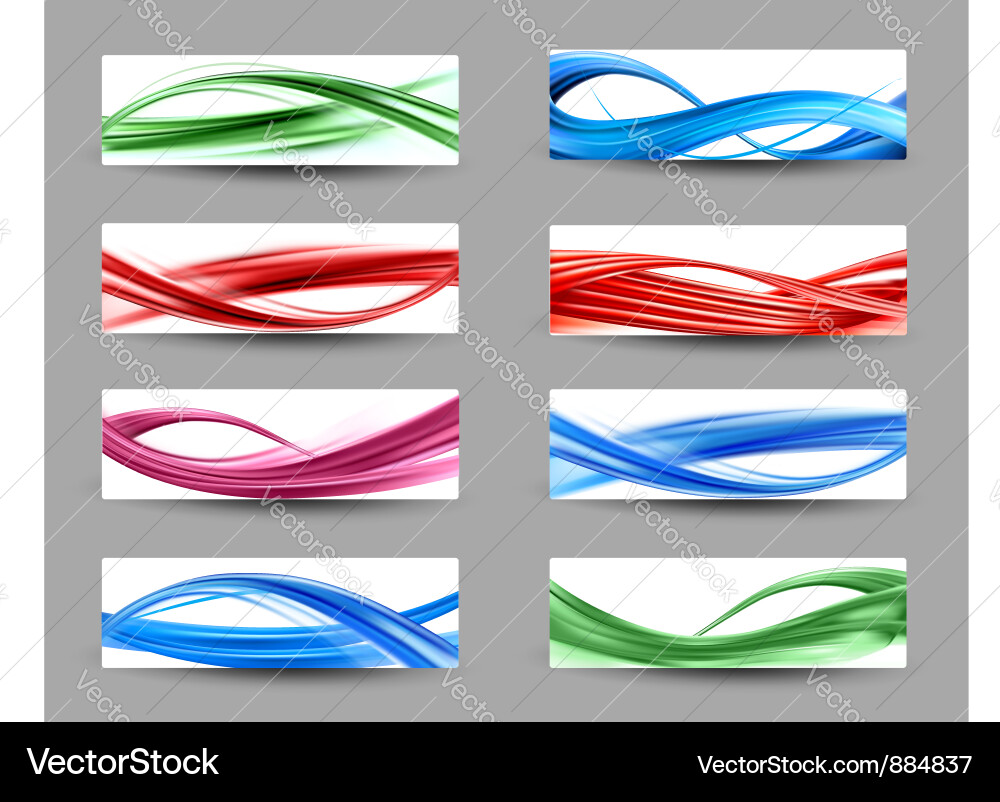 Dynamic Wave Patterns vector image