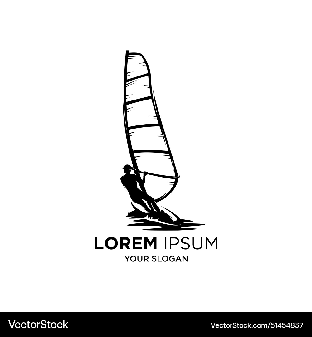 Ein Mann Surfboard Silhouette Ein Mann Surfboard Silhouette vektorbild