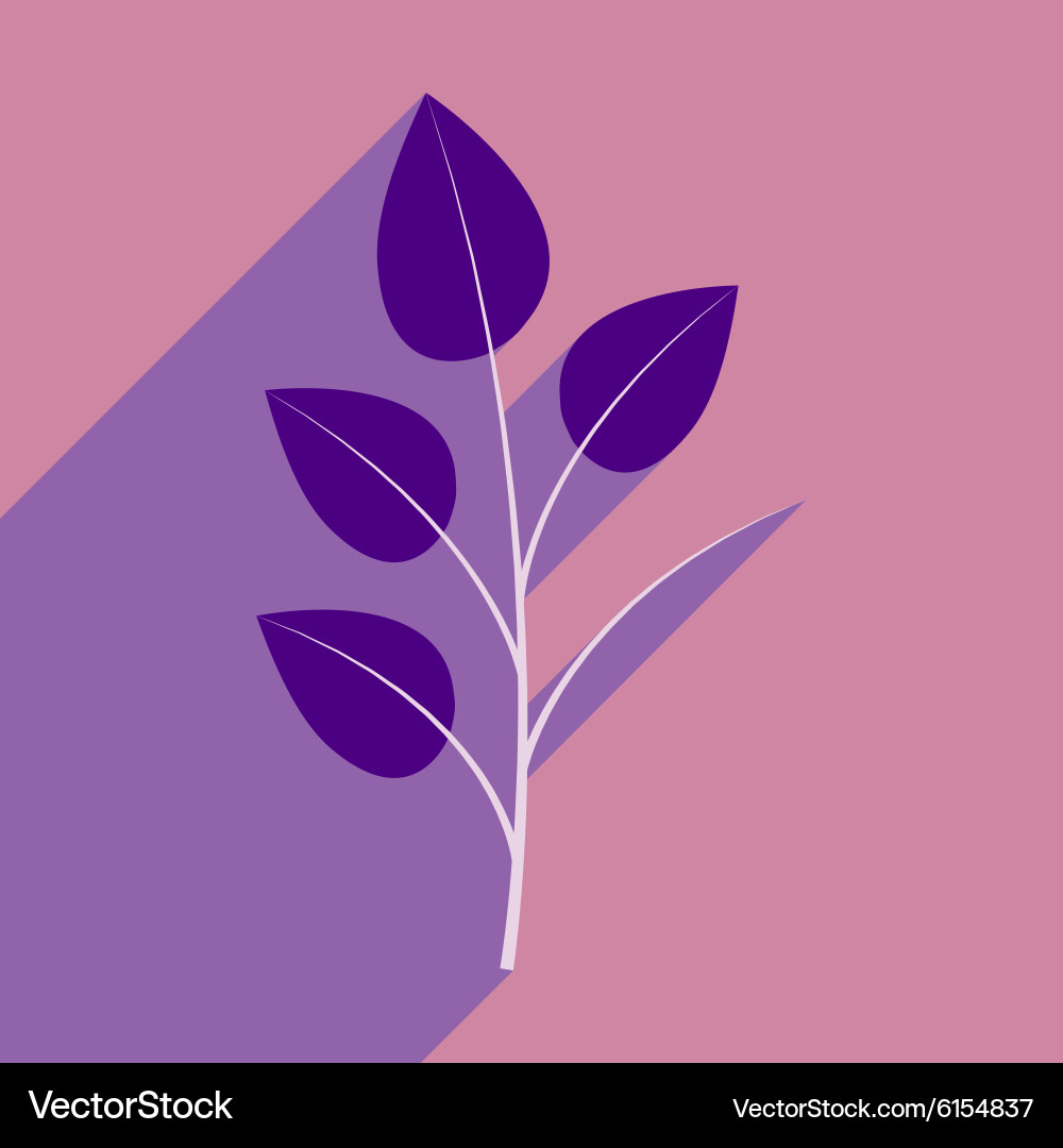 Flat with shadow icon and mobile application Vector Image