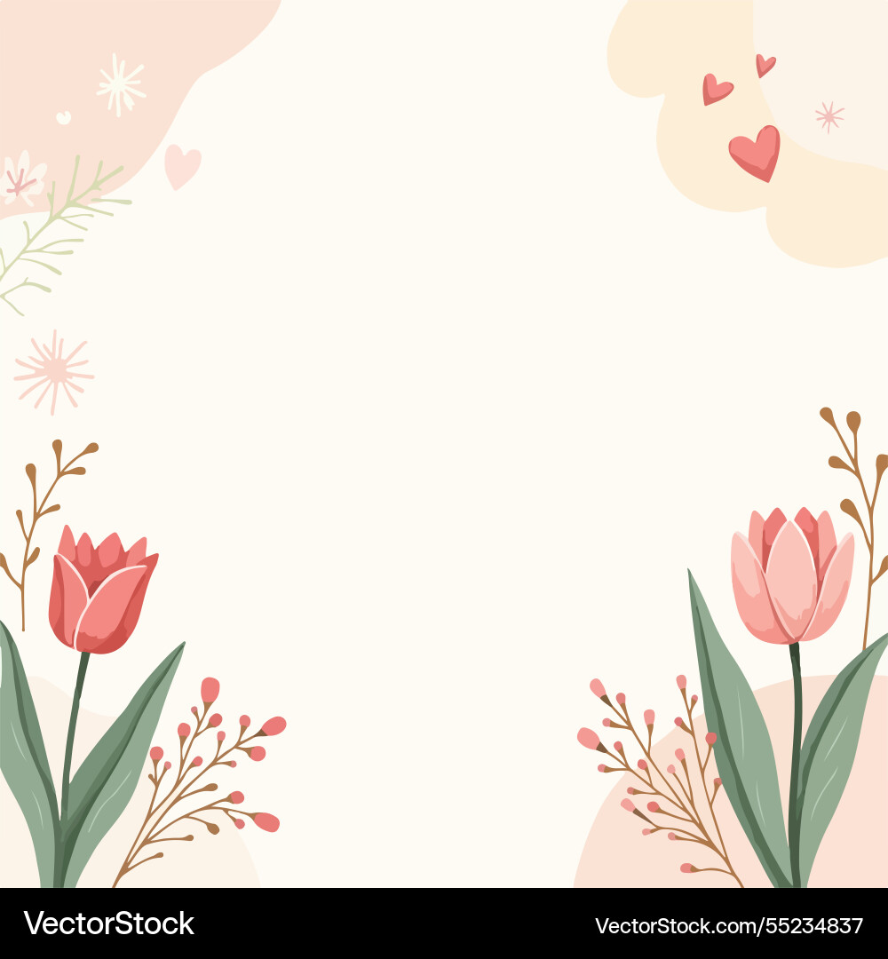 Frühling Aquarell der Tulpen Design für Tapete Frühling Aquarell der Tulpen Design für Tapete vektorbild