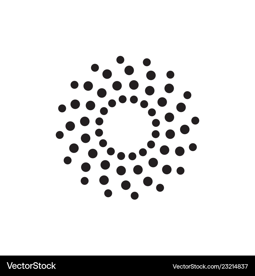 Halftone dots forms Halftone dots forms vector image