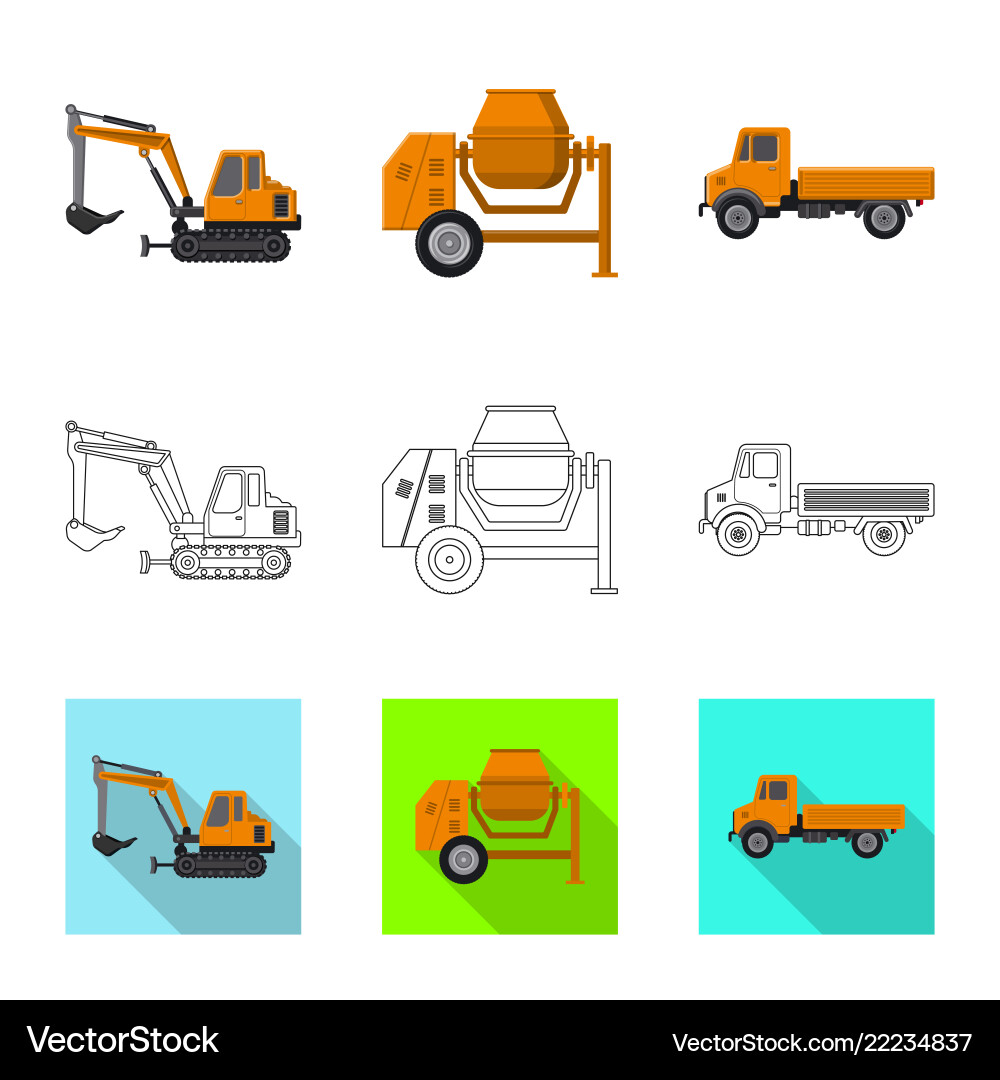 Isolated object of build and construction sign Isolated object of build and construction sign vector image